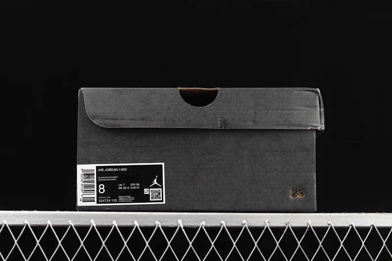 All categories Air Jordan Jordan series basketball shoes Air Jordan 1 Mid Air Jordan 1 Mid AJ1 Joe 1 black and white gray video game graffiti customized Chinese basketball shoes 554724-130